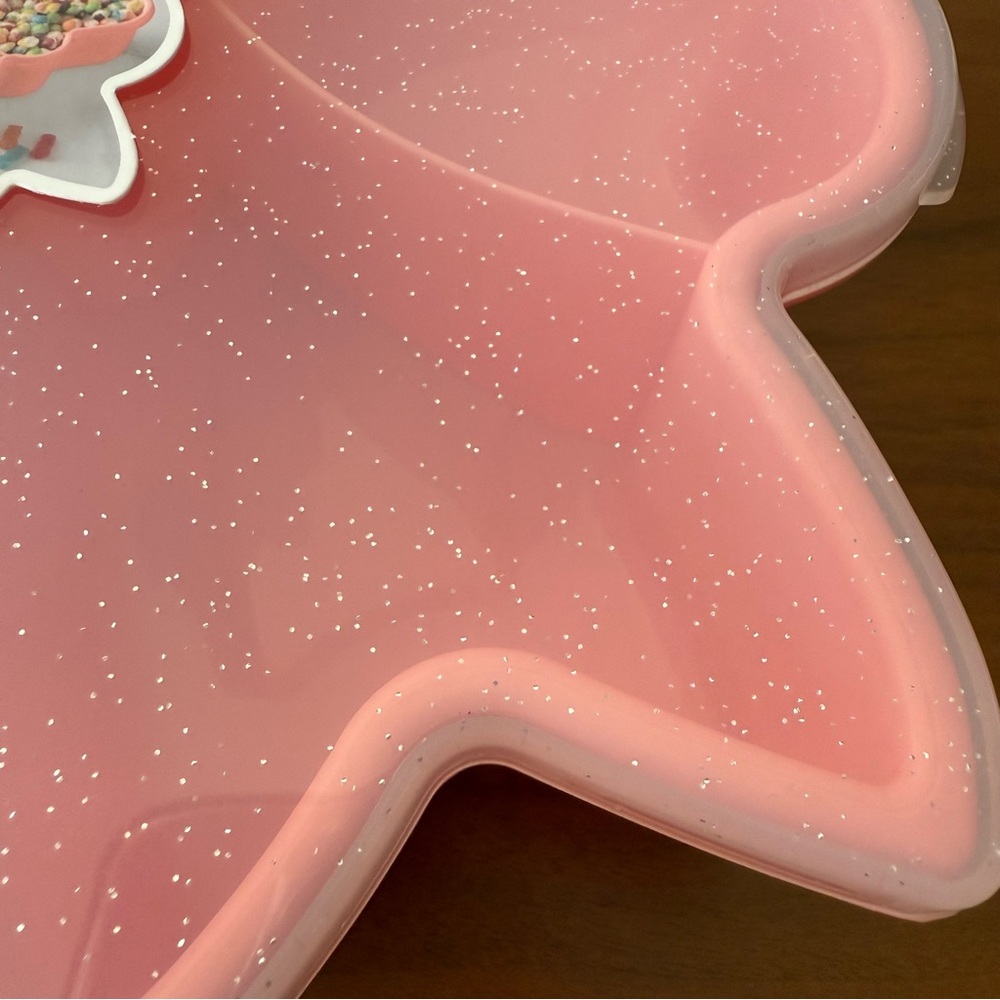 Large Sparkle Bow Snack Box Food Storage Container Valentine SHIP ASAP CWC Pink - Picture 8 of 11